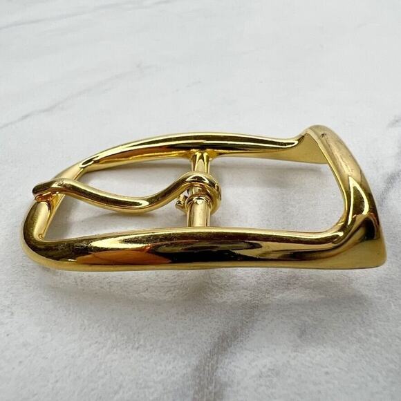 Vintage Gold Tone Simple Basic Belt Buckle for up to 1 Inch Belt - Picture 4 of 9
